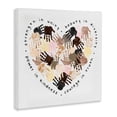 thumbnail image 2 of Powerful Strength In Unity Phrase Handprint Heart Art for Kids Gallery-Wrapped Canvas Print Wall Art, 17x17, 2 of 5