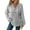 Gray, variant on button Hoodies for Women，Oversized hooded Sweatshirts, Fall causual Fashion blouses