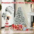thumbnail image 3 of Spaco 6 Feet Artificial Xmas Tree 3-Minute Quick Shape, Artificial Xmas Tree Durable Lush Tree with Upgraded Metal Stand, Artificial Christmas Tree for Indoor as Living Room, Green, 3 of 8