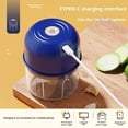 thumbnail image 5 of Garlic Mincer-2026 New Electric Garlic Chopper, Mini Portable Veggie Chopper USB Charging Wireless Food Processor for Ginger, Chili, Fruit, Meat,Small Vegetable Choppers for Kitchen, 5 of 10