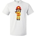 thumbnail image 3 of Inktastic African American Girl, Girl Fireman, Firefighter T-Shirt, 3 of 5