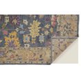 thumbnail image 4 of Feizy Karina Traditional Persian, Gold/Blue/Purple, 1'6" x 1'6" Swatch Easy Care Stain Resistant Fade Resistant Bohemian & Eclectic Bordered Design Carpet for Living Dining Bed Room, 4 of 8