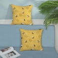 thumbnail image 3 of Summer Bee Pillow Covers 18x18 Inch Set of 2, Yellow Honeycomb Bee Decorations Throw Pillows Spring Outdoor Pillowcase Linen Bee Kind Decor Farmhouse Summer Cushion Case for Couch Home Sofa, 3 of 5