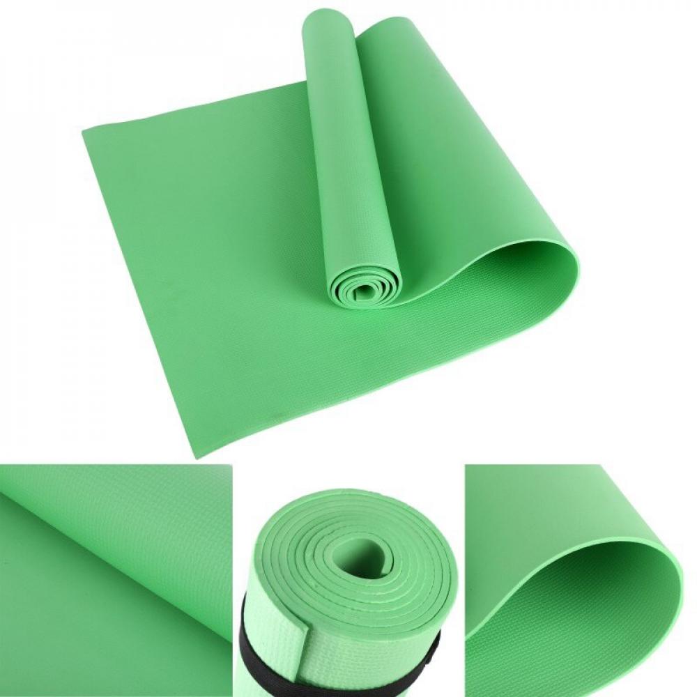 173cm Extra Thick Yoga Mats High Density Anti-Tear Exercise Yoga Mat with Carrying Strap，Lose Weight Fitness Exercise Pad,Green - image 4 of 5