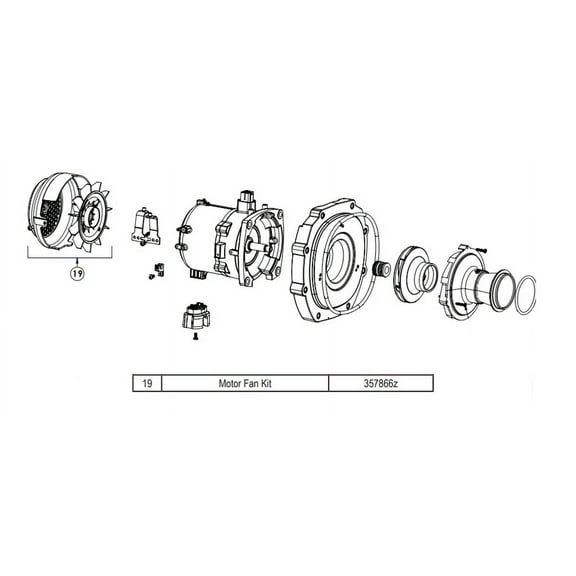 Pentair Motor Fan Kit Replacement Pool Part