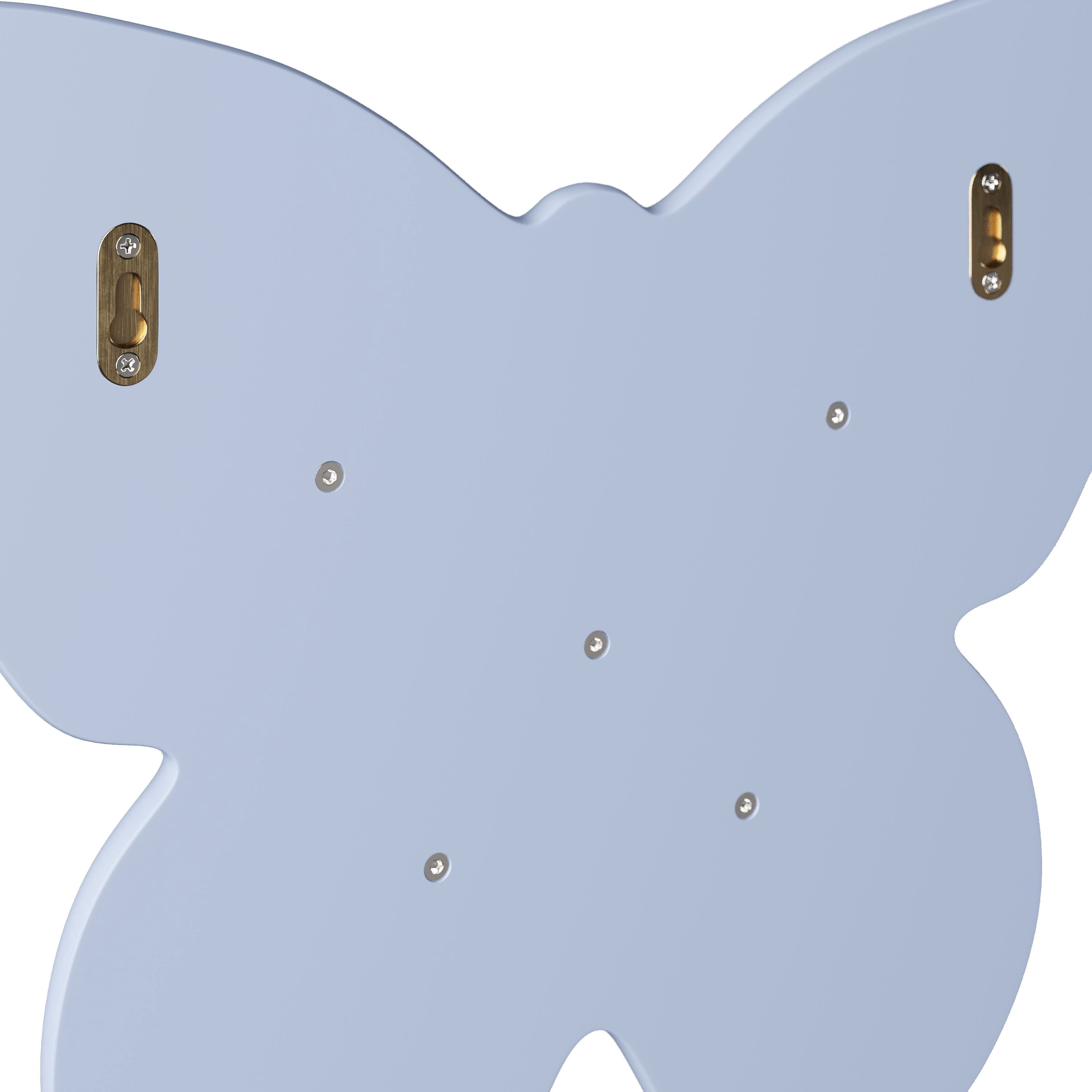 Mainstays Kids Butterfly Shaped Decorative Wall Shelf, Light Purple