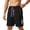 A-Black1024, variant on XIAONU Letter Print Shorts for Men Zipper Pockets Daily Wear Athletic Shorts