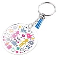 thumbnail image 6 of YIEMEEN 12/24Pcs Circle Discs Transparent Round Acrylic Blank + Tassel Pendant Keychain, 6 of 12