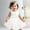 White, variant on RTKFRFLM Girls One-Year-Old Birthday Dress Sleeveless Off-Shoulder Tulle Princess Gown Red 12-18 Months