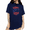 Navy Blue, variant on Women's Worn Faded Vintage Tired Teacher Coastal Beach Summer Holiday Sketch Graphic Short Sleeve T-Shirts Navy Blue Tops