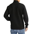 thumbnail image 2 of Men's-Cutter & Buck  Black Wisconsin Badgers Roam Eco Recycled Quarter-Zip Pullover, 2 of 2