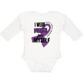 thumbnail image 3 of Inktastic I Wear Purple for Myself Cystic Fibrosis Awareness Boys or Girls Long Sleeve Baby Bodysuit, 3 of 5