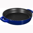 thumbnail image 4 of Staub 4 Piece Sapphire Blue Stackable Cast Iron Cookware Set, 4 of 9