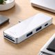 thumbnail image 3 of Adaptador HUB USB-C 6 En 1 HDMI Usb Tarjeta Sd Para Macbook Plata., 3 of 4