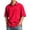 Red, variant on Leidass Men Casual Lapel Pocket Polo Short Sleeve Shirt Soft Cotton Breathable Multi Color Fashion Top For Summer Office Travel Daily Casual Wear Army Green L