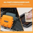 thumbnail image 4 of Microwave Sandwich Maker, Snack Maker &  Press, Removable Non-Stick Plates,  Microwavable Cookware, Heatwave Technology, Orange, 4 of 6