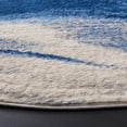 thumbnail image 3 of SAFAVIEH Jasper Eddie Abstract Overdyed Area Rug, Navy/Ivory, 6'7" x 6'7" Round, 3 of 8