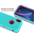 thumbnail image 5 of iPhone XR Cases, Sturdy Phone Case for iPhone XR 6.1", Tekcoo Full-Body Shockproof Protection Heavy Duty Armor Hard Plastic & Shock Absorption Rubber Rugged Bumper 3-in-1 Case Cover, 5 of 8