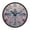Watercolor Ornate Dragonfly, variant on Voice Activated Clock with Glow Light 12 Inch Large Silent Wall Clock Battery Operated for Home Decor Chicken and Rooster