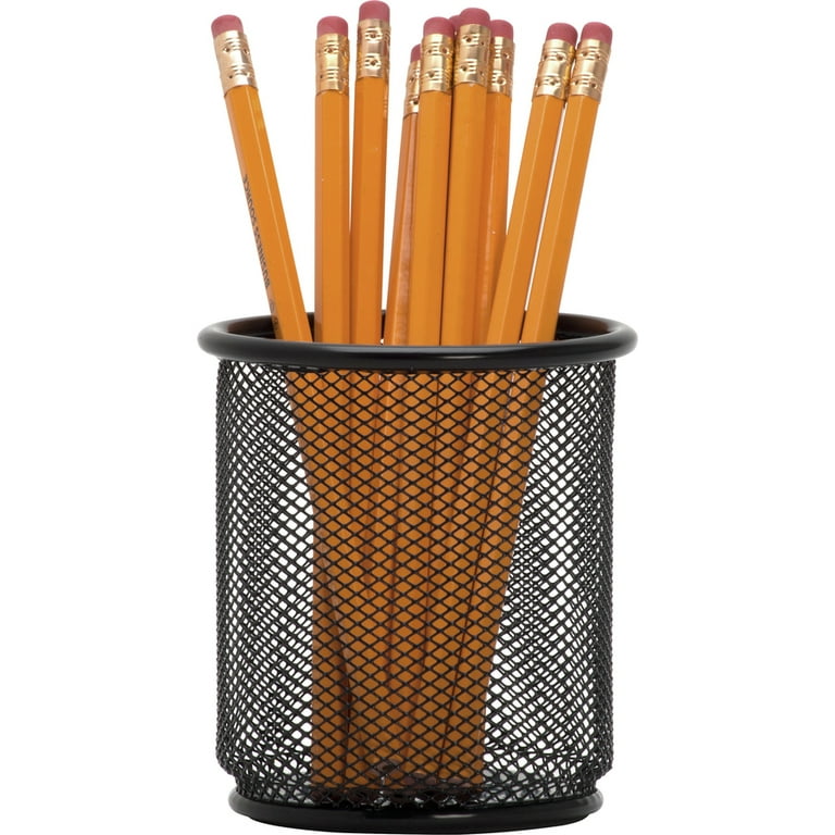 Lorell Mesh Wire Pencil Cup Holders - 3.5 Lorell Mesh Wire Pencil Cup Holders - 3.5