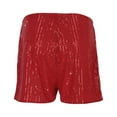 thumbnail image 5 of WAYUTE Women's Shorts High Waist Casual Shorts Hot Pants High Elastic Sequins Bar Performance Clothing Shorts, 5 of 9