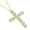 Yellow, variant on Women's Large 925 Sterling Silver CZ Cross Pendant - Adjustable Chain 16"-18"