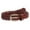 Brown, variant on Women's 1 1/2" (38mm) Braided Woven Vintage Cowhide Full Grain Leather Belt