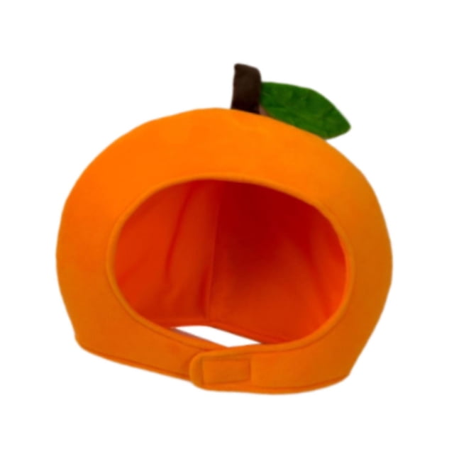 Tachiuwa Fruit Headgear Hat Cartoon Birthday Party Hat for Gift Cosplay Roles Playing Orange