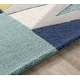 thumbnail image 6 of Mark&Day Wool Rugs, 8x8 Begles Modern Navy Square Area Rug, Blue White Carpet for Living Room, Bedroom or Kitchen (8' Square), 6 of 8