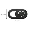 thumbnail image 2 of 3 Pcs Motif Cœur Housse de Caméra Bloqueur de Glissière Protection de Tablette, 2 of 8