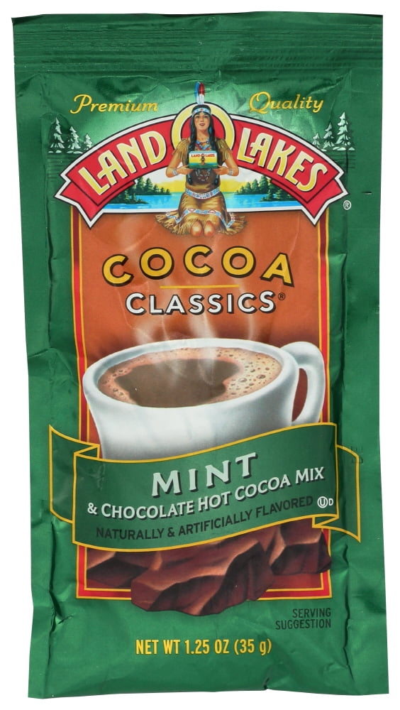 (12 Pack)Land O'Lakes Cocoa Classics Mint & Chocolate Hot Cocoa Mix, 1.25 oz