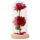 thumbnail image 2 of Rosa simulada con cadena de luces LED en cúpula de cristal, adorno de escritorio para San Valentín., 2 of 5