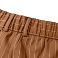 thumbnail image 6 of Yungyresw Striped Dress Pants For Men Pleated Straight Leg Office Work Pants Relaxed Fit Classic Formal Trousers Fall Winter Outfit Brown L, 6 of 10