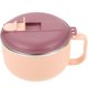 thumbnail image 3 of Stainless Steel Bowls with Lids Pink Microwave Soup Bowl Scratch Resistant for Home Use, 3 of 4