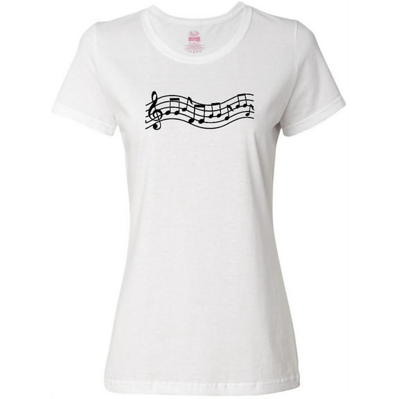 Inktastic Music Staff Musical Gift Women's T-Shirt