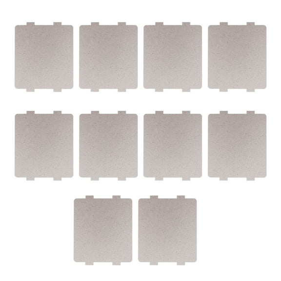 UPOUART 10Pcs Universal Microwave Mica Sheet Plated Silver Heat Insulation Plate Easy Install Oven Part