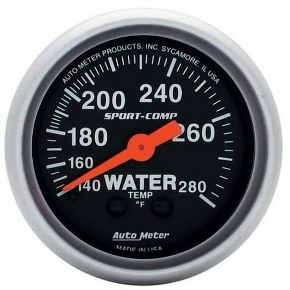 AUTO METER 3331 2IN WATER TEMP, 140-280F MECH, SPORT-COMP