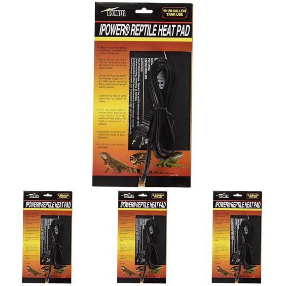 Almohadilla térmica iPower Reptile, 15 x 20 cm, 8 W, para terrario, para debajo del tanque