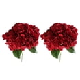 thumbnail image 4 of Ramo de flores de 2 piezas para San Valentín, regalo para el hogar, hortensia, flores para fiesta Rojo, 4 of 9