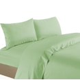 thumbnail image 1 of Life Style 1200 Thread Count 100% Egyptain Cotton 4-Piece Deep Pocket Stripe Sheet Set (Queen, Sage), 1 of 1