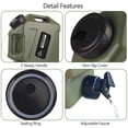 thumbnail image 4 of Contenedor de agua COOZMENT portátil de 12 litros con grifo verde militar, 4 of 8