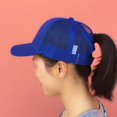 thumbnail image 4 of Casquette de Baseball Réglable pour Femmes à Queue de Cheval, Casquettes à Queue de Cheval, Casquette Snapback pour Fille, Casquettes d'Extérieur, Chapeaux d'Été pour Femme, Casquette Camionneur en Filet, 4 of 6