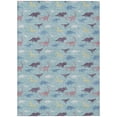 thumbnail image 2 of Addison Rugs Chantille Indoor/Outdoor Transitional Kids Aqua Machine Washable Rectangle Rug, 10' x 14', 2 of 8
