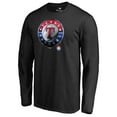 thumbnail image 2 of Men's Black Texas Rangers Midnight Mascot Long Sleeve T-Shirt, 2 of 3