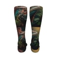 thumbnail image 6 of Rateoe Realistic Colorful Chameleon print Women's Men's Novelty 20in Crew Socks Cotton Socks Knee High Socks for Walking,Running,Nurses,Pregnancy-One Size, 6 of 8