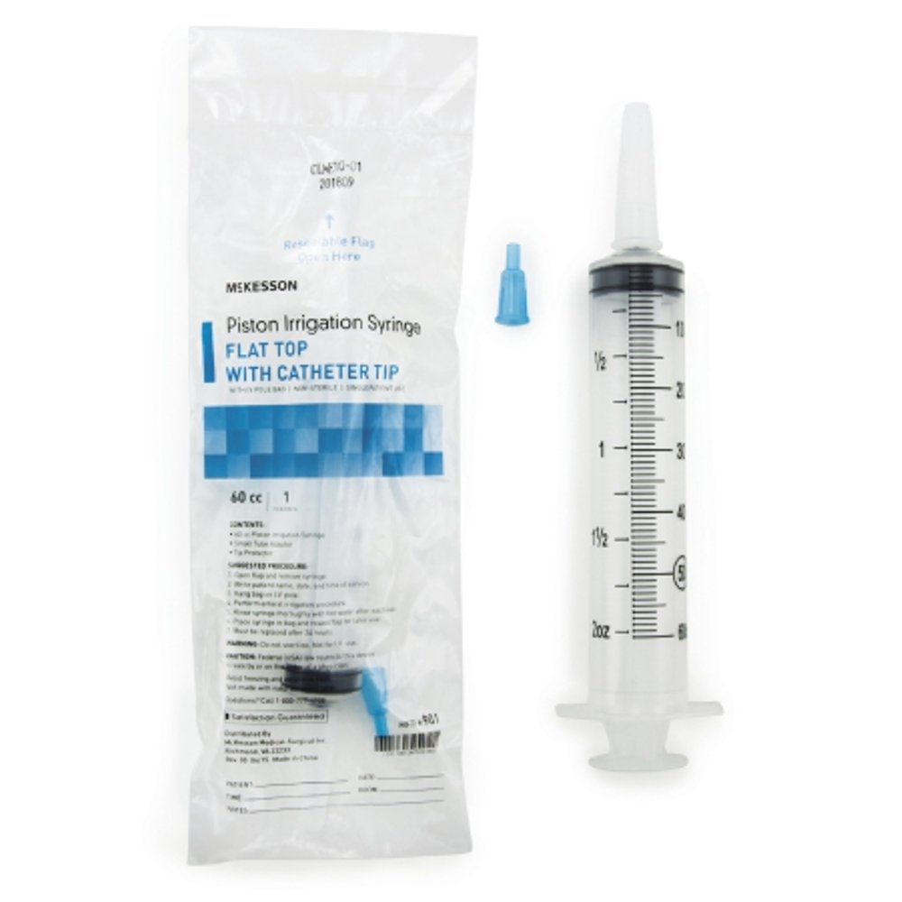Enteral Feeding / Irrigation Syringe McKesson 60 mL Pole Bag Catheter