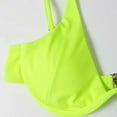 thumbnail image 4 of TIHLMK Bathing Suit for Women Women's Solid Bikini Strap Bikini Deep V Split Swimsuit Set Three-piece Swimming Suit Gift for Women, 4 of 8