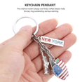 thumbnail image 2 of Metal Keychain Creative American Flag Prints Keyring Fashionable Gift Hanging Ornament for Men Women, 2 of 4