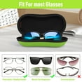 thumbnail image 4 of Fintie Sunglasses Case, Hard EVA Shell Shockproof Sport Glasses Case with Metal Carabiner Travel Zipper Eyeglasses Case, Emerald Green, 4 of 7