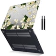 thumbnail image 5 of Only Compatible MacBook Pro 14 inchs Case 2023/2022/2021 Release Model A2442 & A2779, Plastic Hard Shell Cover Cable Tie, Flowers 25, 5 of 5